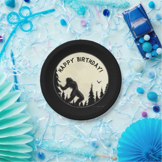 Moonlight Howl verjaardagspapier bord (Feest)