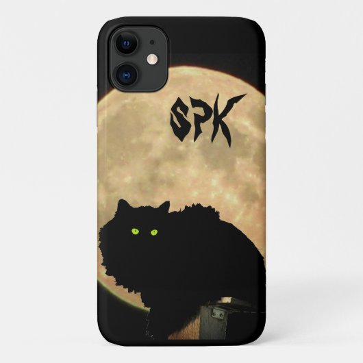 Moonlight Hunter Crouching Tomcat en de maan Case-Mate iPhone Case (Achterkant)