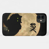 Moonlight Hunter Crouching Tomcat en de maan Case-Mate iPhone Case (Achterkant (horizontaal))
