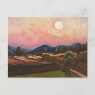 Moonlight in the countryside card briefkaart