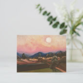 Moonlight in the countryside card briefkaart (Staand voorkant)