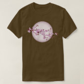 Moonlight Japanse Sakura Cherry Blossom T-shirt (Design voorkant)