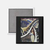Moonlight Jazz Magnet (Voorkant / Achterkant)
