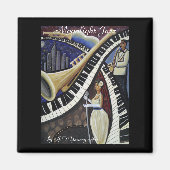 Moonlight Jazz Magnet (Voorkant)