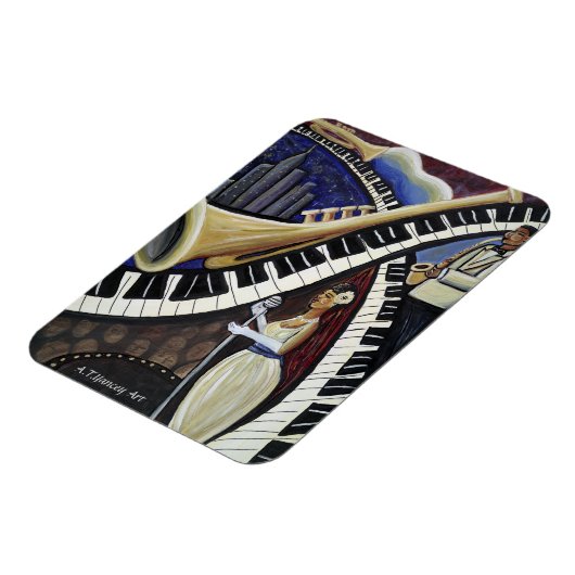 Moonlight Jazz Premium Flexi Magnet Magneet (Linkerzijde)