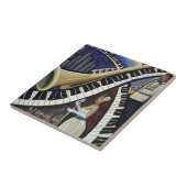 Moonlight Jazz Tile Tegeltje (Zijkant)