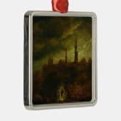Moonlight Landschap Metalen Ornament (Rechts)