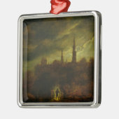 Moonlight Landschap Metalen Ornament (Links)