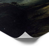 Moonlight - landschap - Noweigan-fjord Poster (Hoek)