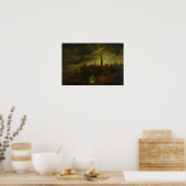 Moonlight Landschap Poster (Keuken)