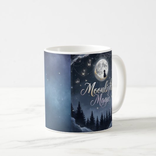 Moonlight Magic – Enchanted Halloween Mug Design Koffiemok (Voorkant rechts)