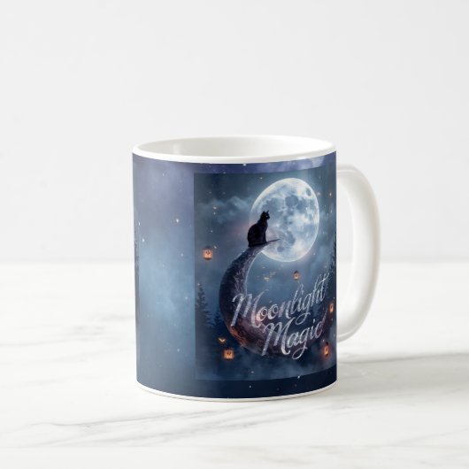 Moonlight Magic – Enchanted Halloween Mug Design Koffiemok (Voorkant rechts)