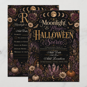 Moonlight & Magic Halloween Soirée Uitnodiging