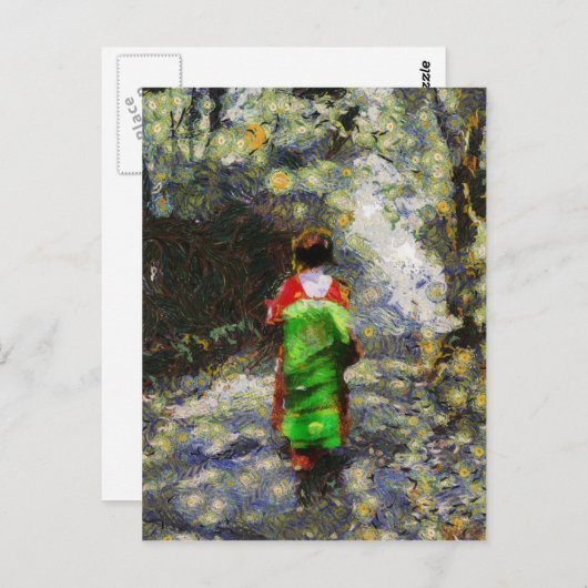 Moonlight Maiko briefkaart (Voorkant / Achterkant)