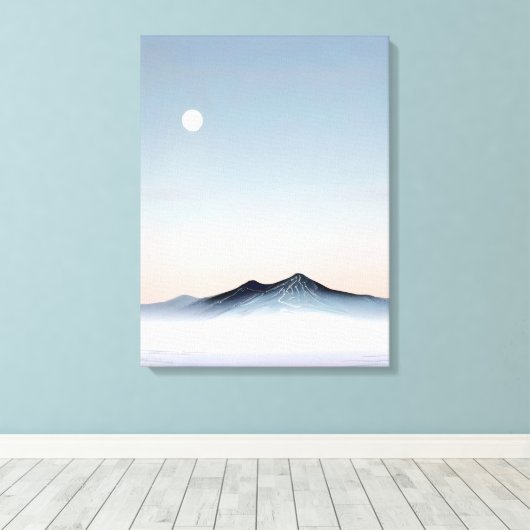 Moonlight Majesteit Canvas Afdruk (Insitu (Houten vloer))