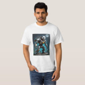 Moonlight Mechapanda Warrior Battle T-shirt (Voorkant volledig)