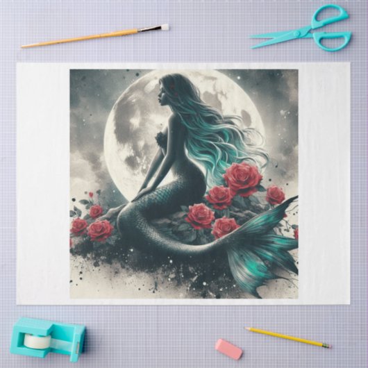 Moonlight Mermaid Tissuepapier (Craft)