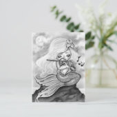 Moonlight Mermaid Violin Sonata Briefkaart (Staand voorkant)