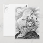 Moonlight Mermaid Violin Sonata Briefkaart (Voorkant / Achterkant)