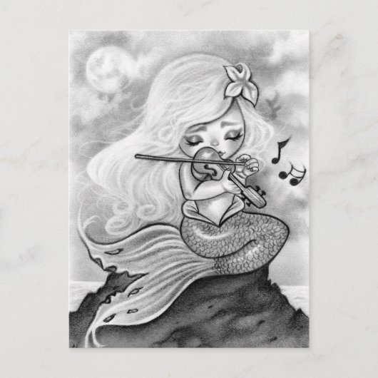 Moonlight Mermaid Violin Sonata Briefkaart (Voorkant)