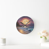 Moonlight Midnight Beach 6 Ronde Klok (Huis)