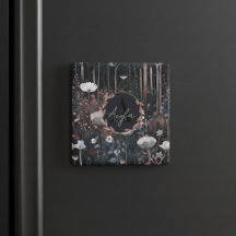 Moonlight Monogram Whimsical Forest Wildflower