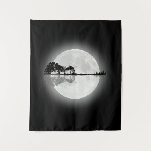 Moonlight Natuur Guitar Wandkleed (Voorkant)