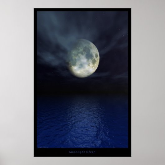 Moonlight Ocean - Special Edition Poster (Voorkant)