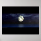 Moonlight Ocean - Widescape Poster (Voorkant)