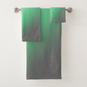 Moonlight Ombre grijs en groen Bad Handdoek (Insitu)