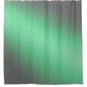 Moonlight Ombre - Zilver Grijs & Groen Douchegordijn (Voorkant)