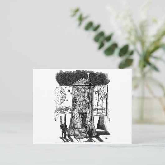 Moonlight-ontwerp Briefkaart (Staand voorkant)