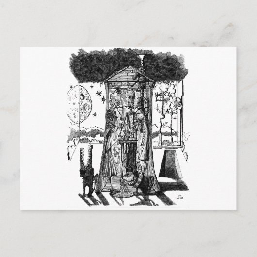 Moonlight-ontwerp Briefkaart (Voorkant)