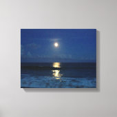 MOONLIGHT op BEACH Canvas Afdruk (Voorkant)