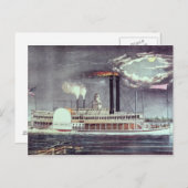 Moonlight op de Mississippi Briefkaart (Voorkant / Achterkant)