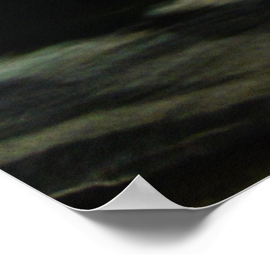 Moonlight op de oceaan poster (Hoek)