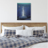 Moonlight op de rivier, 1919 canvas afdruk (Insitu (Slaapkamer))