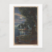 Moonlight op een Florida BeachFlorida Briefkaart (Voorkant)