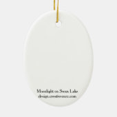 Moonlight op het Ornament van het meer van Swan (Achterkant)