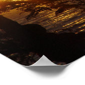 Moonlight op Moonstone Beach Poster (Hoek)