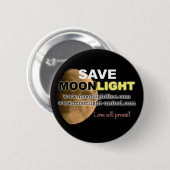 Moonlight opslaan ronde button 5,7 cm (Voorkant /achterkant)