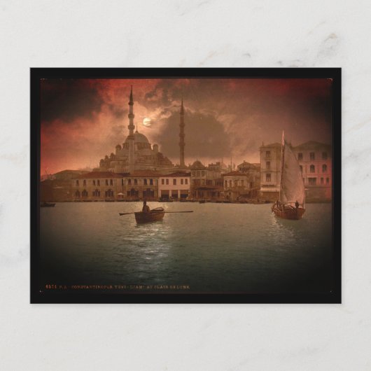 Moonlight over Constantinopel Briefkaart (Voorkant)