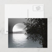 Moonlight over het water briefkaart (Voorkant / Achterkant)