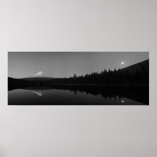 Moonlight over Mt. Hood, Oregon Poster (Voorkant)