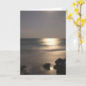 Moonlight over oceaan kaart (Gele Bloem)