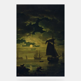 Moonlight Over Palermo High-Fidelity Fine Art Acryl Bord