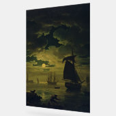 Moonlight Over Palermo High-Fidelity Fine Art  Acryl Bord (Hoek)