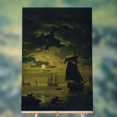 Moonlight Over Palermo High-Fidelity Fine Art  Acryl Bord (Neutraal)