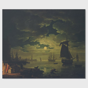 Moonlight Over Palermo High-Fidelity Fine Art Cadeaupapier