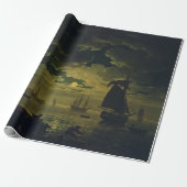 Moonlight Over Palermo High-Fidelity Fine Art Cadeaupapier (Uitgerold)